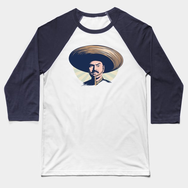 Charro Mexicano Baseball T-Shirt by Sauher